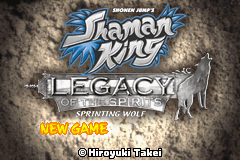Shaman King - Legacy of the Spirits - Sprinting Wolf Title Screen